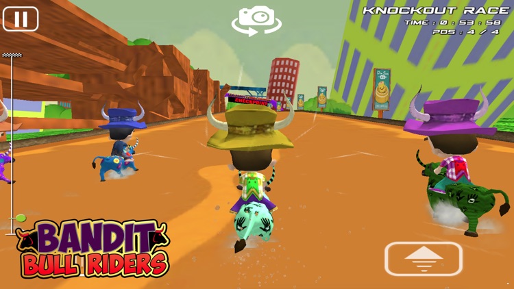 Bandit Bull Rider - Fun Bull Racing Games For Kids screenshot-3