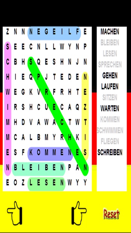 German Word Search - Language - 15 Levels