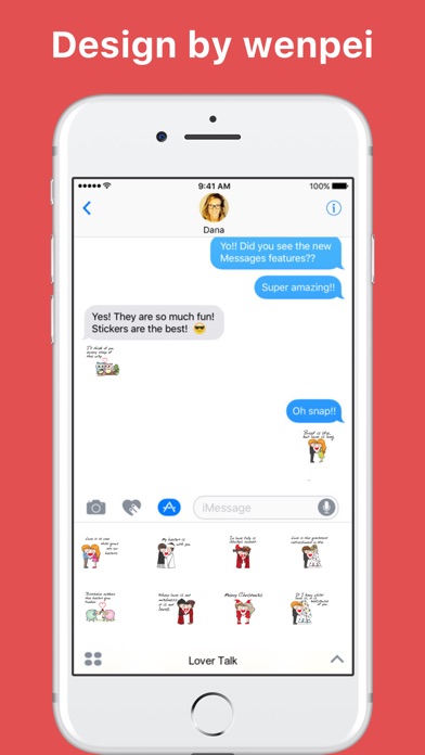 wenpeiによるLover Talkステッカーのスクリーンショット1 wenpeiによるLover Talkステッカーのスクリーンショット1