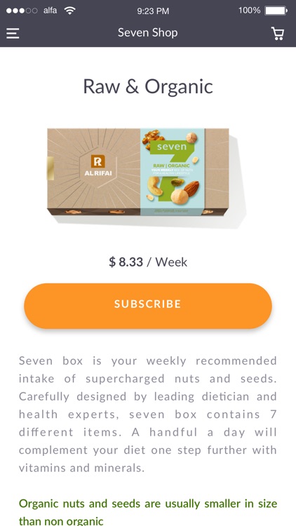 Seven - Your Weekly Intake of Nuts & Seeds