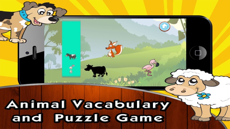 Easy Animal Puzzle and Vocabulary 4