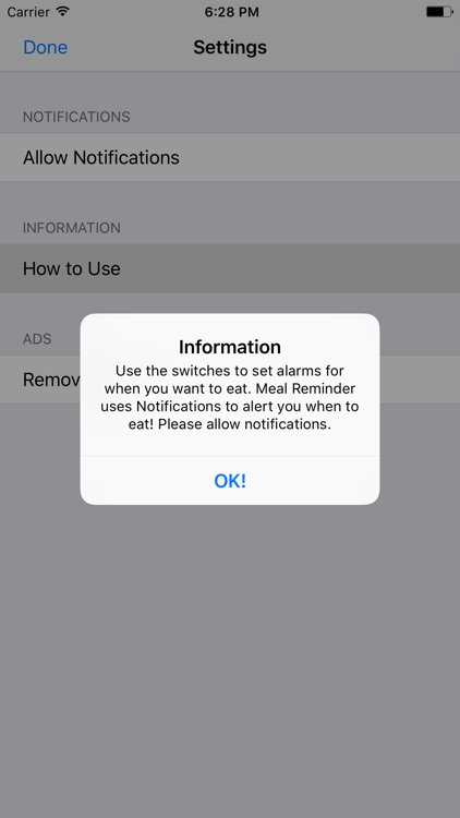 Meal Reminder Alarm by Paul Loots