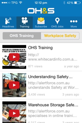 Occupational Health and Safety. screenshot 2