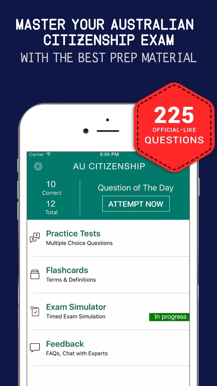 Australian Citizenship Practice Exam Prep - QA