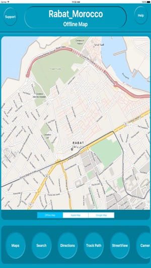 Rabat Morocco Offline City Maps with Nav