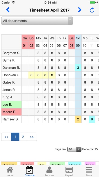 Nano Employee Timesheet
