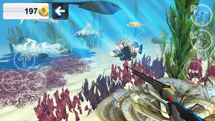 Hunter underwater spearfishing 3D