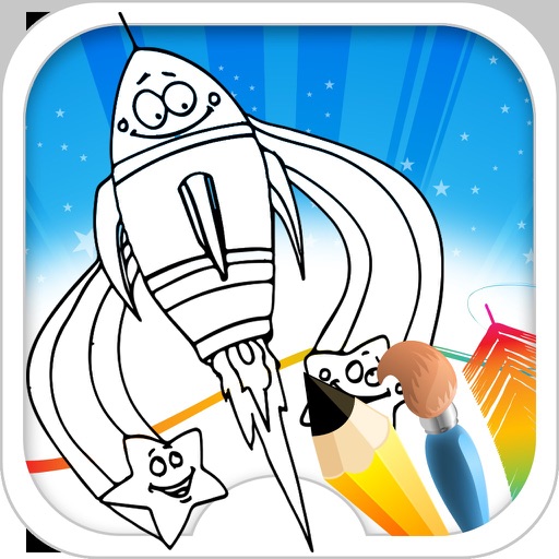 Coloring Book Planet Icon