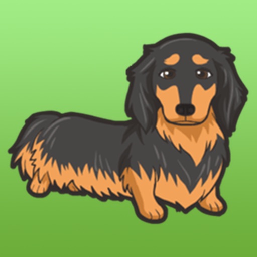 Long Haired Dachshund Dog Stickers Pack By Nguyen Hoang
