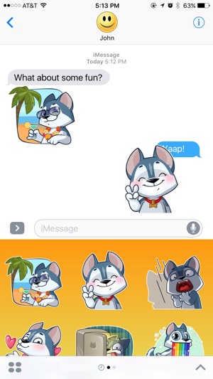 Cheerful Friendly Dog Stickers(圖2)-速報App