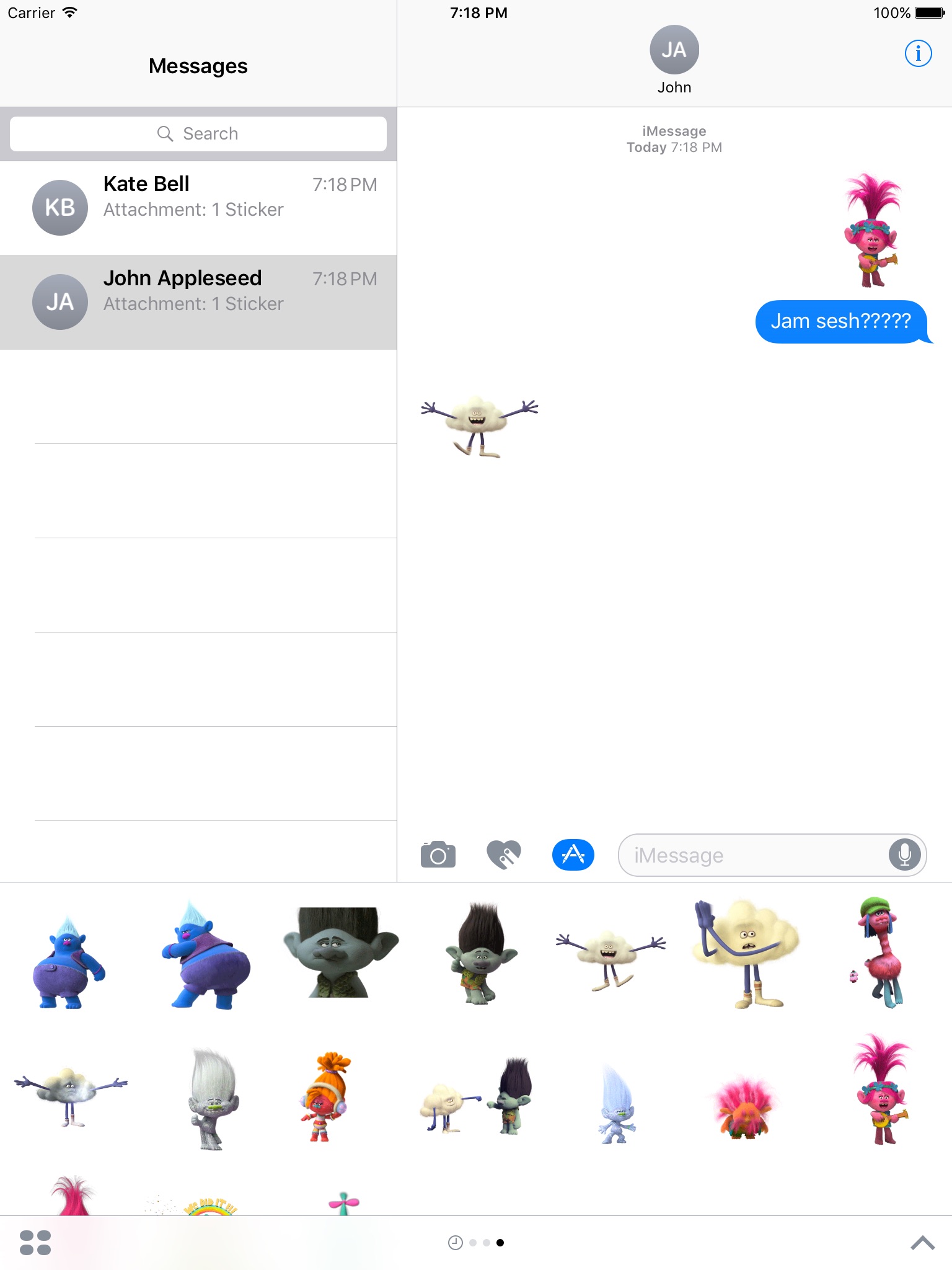 DreamWorks Trolls 3D Animated Stickers screenshot 3