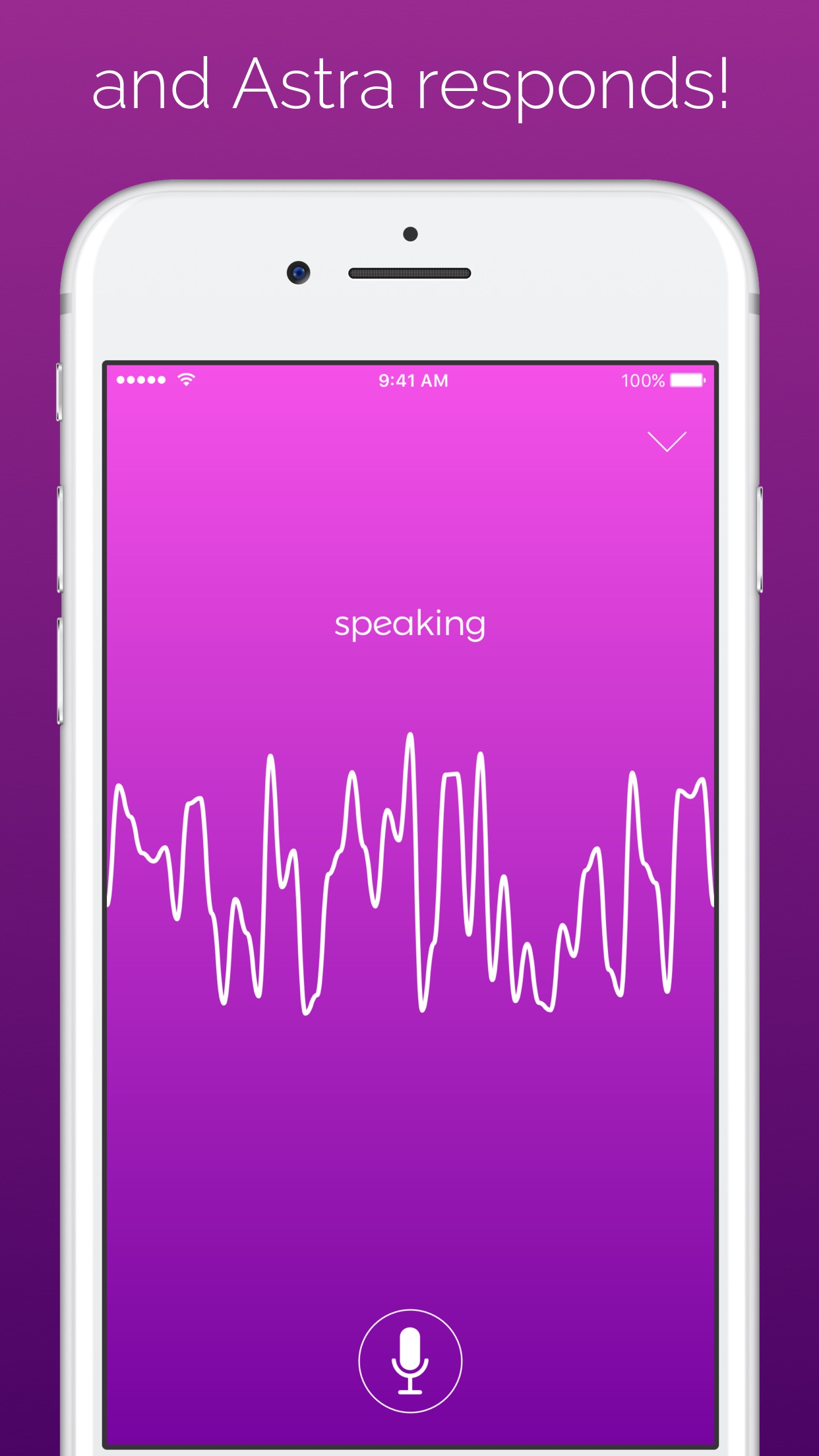 Screenshot do app Astra - for Alexa Voice Services