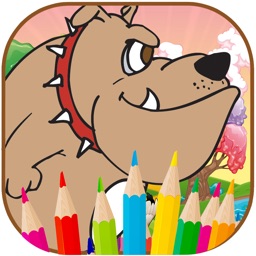Cute Dogs Coloring book For Kid