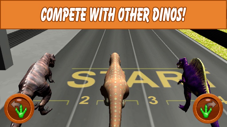 Dinosaur T-Rex Racing Cup 3D