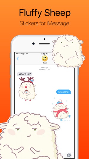 Funny and Fluffy Sheep Stickers(圖1)-速報App