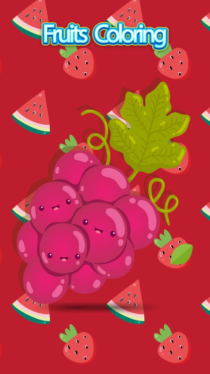 Coloring Book for Kids Fruits Splash Painting Game screenshot-3