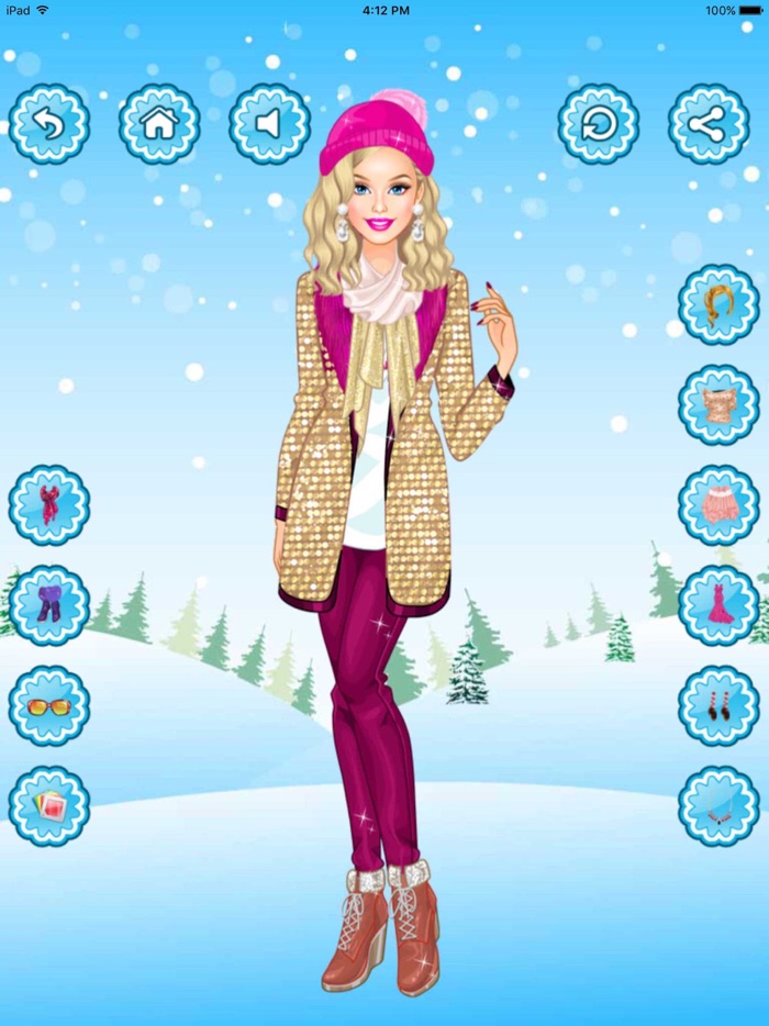Winter Girls Dress up ,Makeup, Makeover