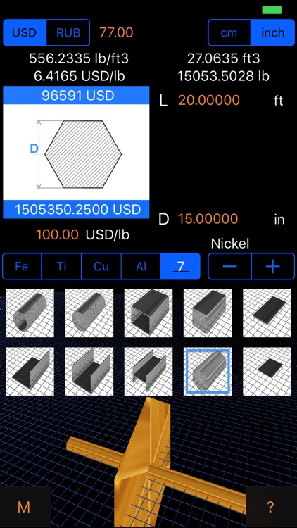 Metal Weight & Cost Calculator screenshot-3