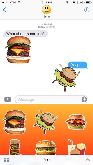 Burgers and Fast Food Stickers(圖2)-速報App