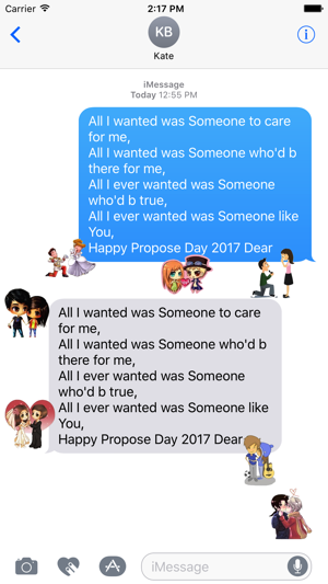 Propose day Sticker for iMessage