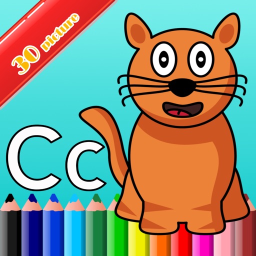 ABC alphabet color : Game Paint For Kids Icon