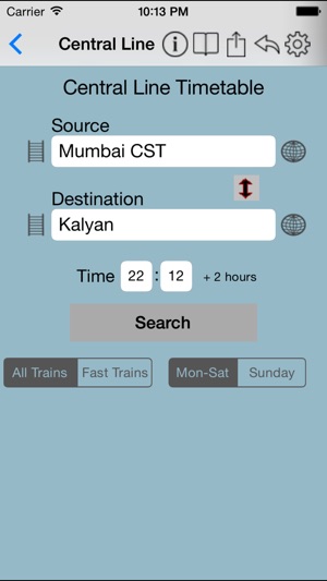 Mumbai Local Train Timetable