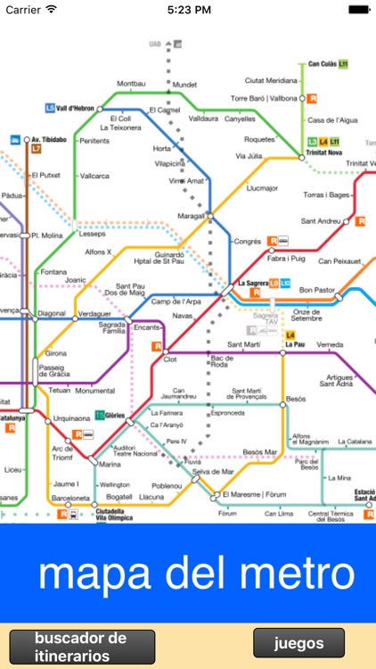 Metro de Barcelona - Buscador de itinerarios
