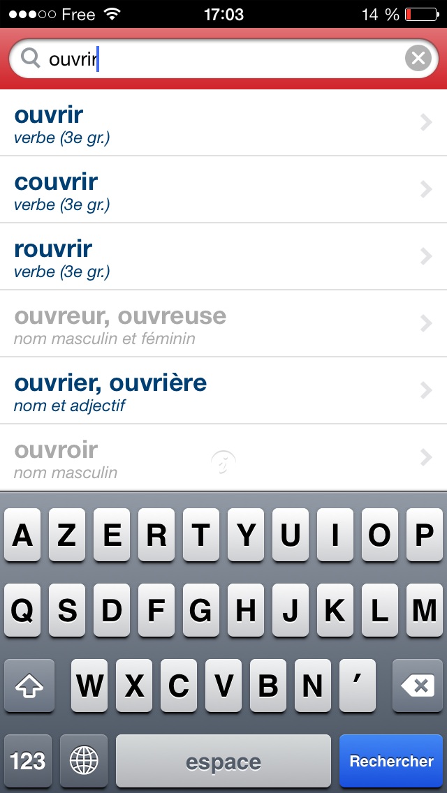 Bescherelle, Le dictionnaire des synonymes Screenshot 2