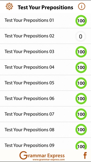 Test Your Prepositions Lite