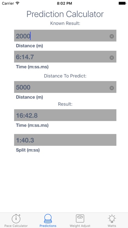 ErgCalc - Split Calculator