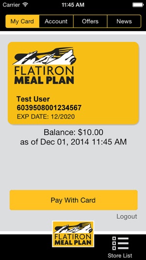 Flatiron Meal Plan Payment