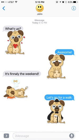 Happy Pug Stickers(圖3)-速報App