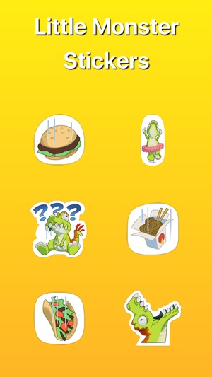 Little Monster Plays Tennis Stickers(圖1)-速報App