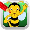 Coloring Book For Kids Games Bees Version