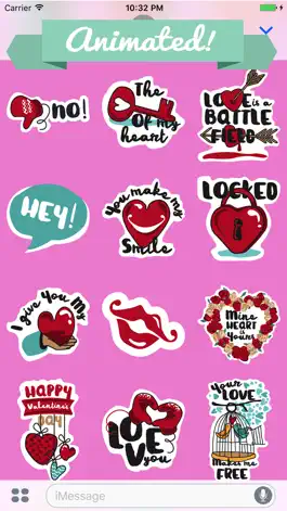 Game screenshot Love Animated Sticker Set apk