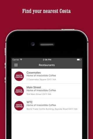 Costa Coffee - Quick Service screenshot 2