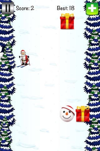 Skiing Santa - Classic Skiing Game screenshot 4