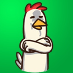 White Chicken Stickers