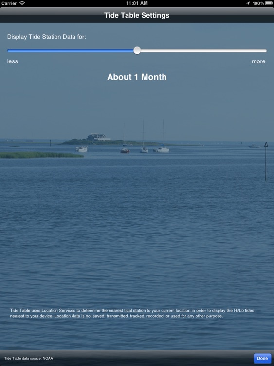 Tide Table for iPad