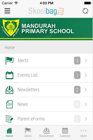 Mandurah Primary School - Skoolbag screenshot 2