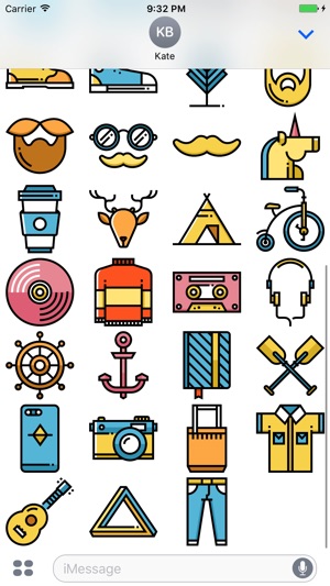 HipsterMoji - Amazing Gentleman Stickers(圖5)-速報App