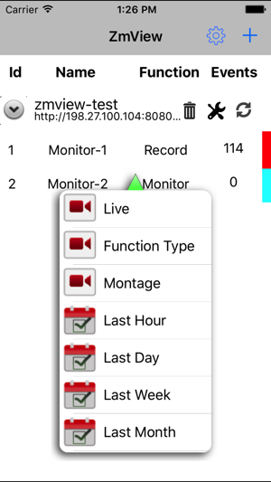 ZmView Zoneminder