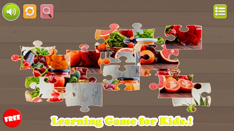 Fruits Jigsaw Puzzles Learning Games Free For Kids