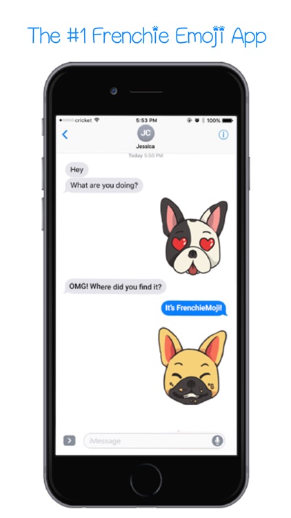 FrenchieMoji - French Bull Dog Emojis & Stickers screenshot-0