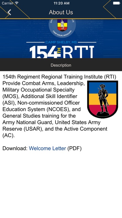 154th Regiment Regional Training Inst.