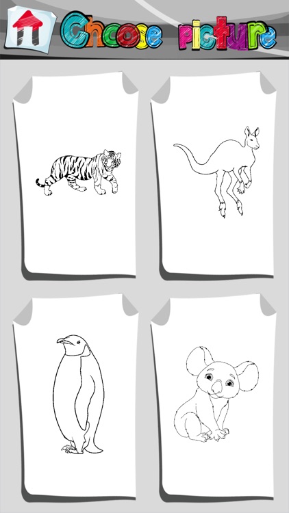 Zoo Animals Coloring Book