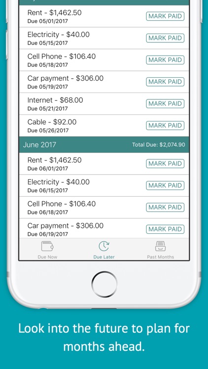 Bill List: Simple Bill Manager
