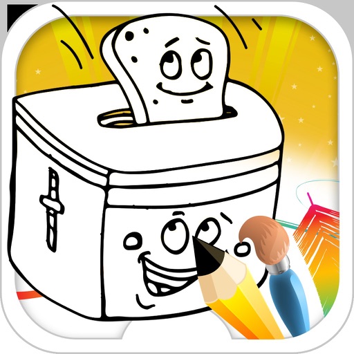 Food Coloring Pages For Kids iOS App