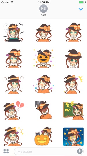 Mei The Lovely Halloween Witch English Stickers(圖2)-速報App