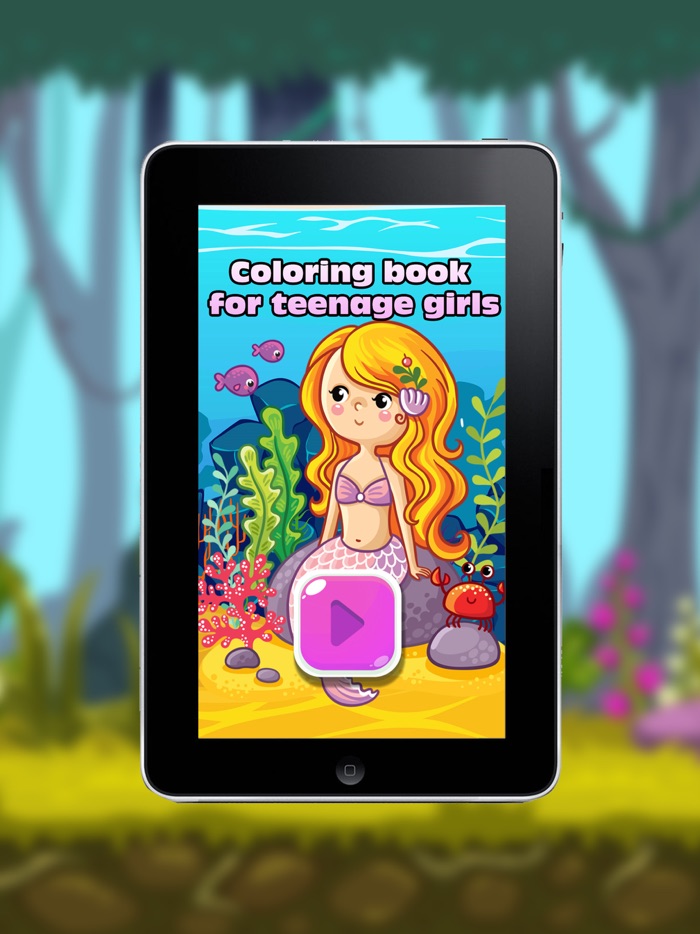 Coloring book for teenage girls